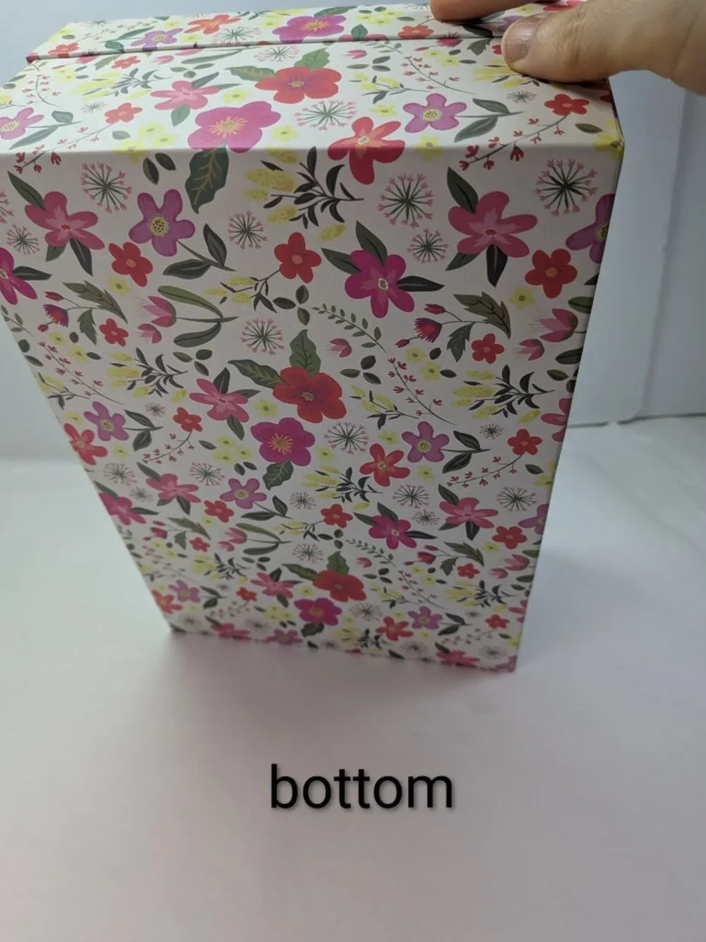 Recollections Photo Storage Boxes Floral Motivational Set of 2 Front Plaques
